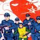 The Blackhawks, as seen in Who’s Who: The Definitive Directory of the DC Universe #2.